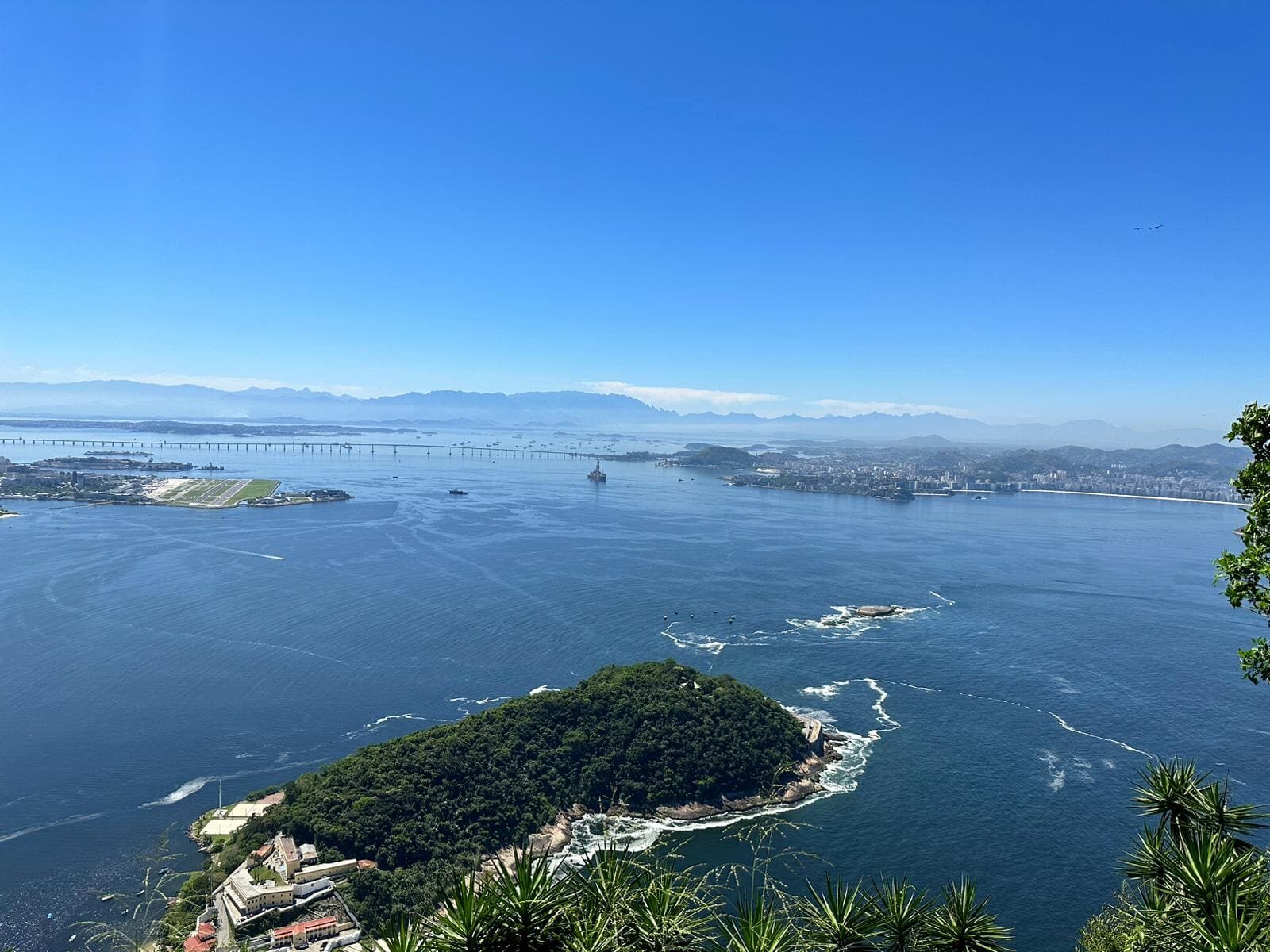 Vue sur la baie de Rio de Janeiro